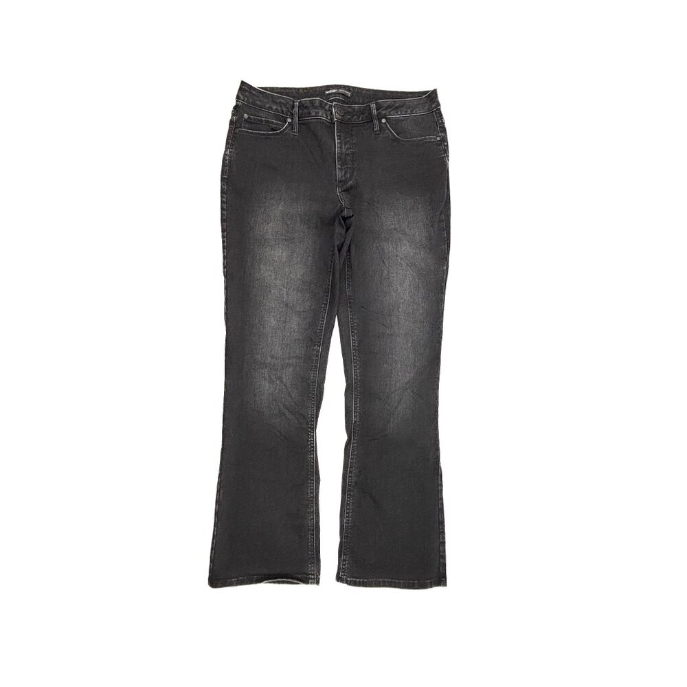 Simply Vera Vera Wang Mid Rise Bootcut‎ Women's size 14 Black Denim Jeans